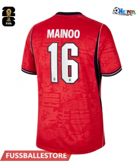 Günstige England Kobbie Mainoo #16 Auswärtstrikot WM 2026 Kurzarm